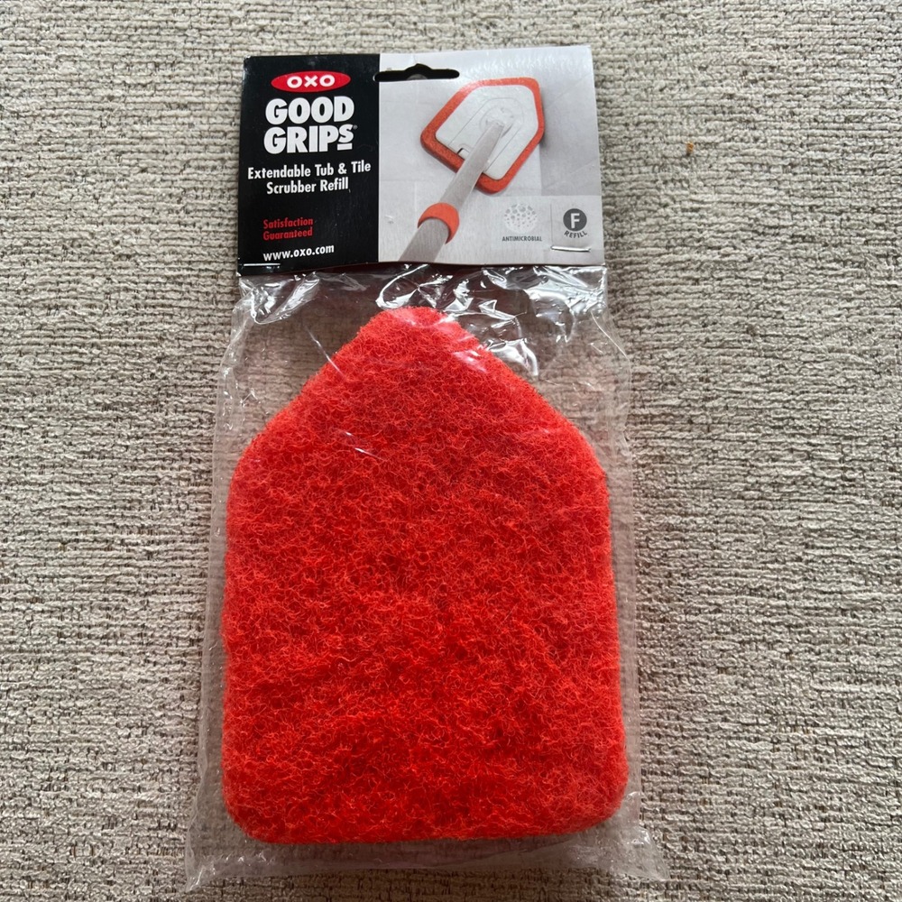 OXO Good Grips Extendable Tub and‎ Tile Scrubber Refill Orange 12133800 NEW